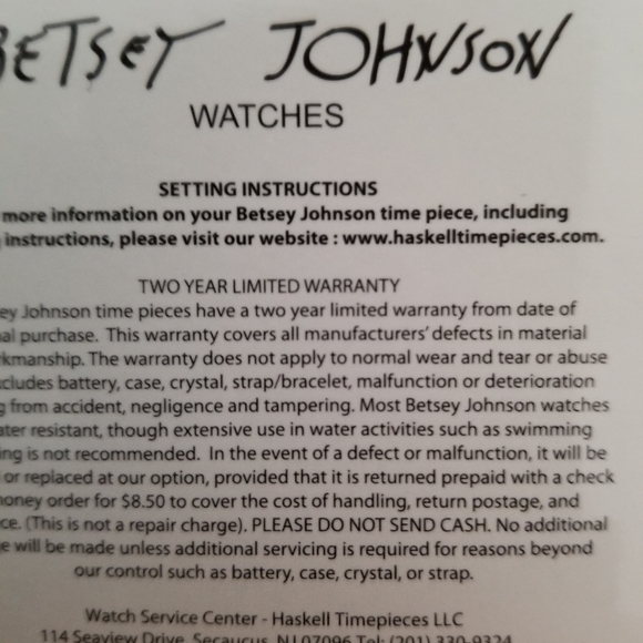 Betsey Johnson NWOT watch in box - Picture 2 of 6